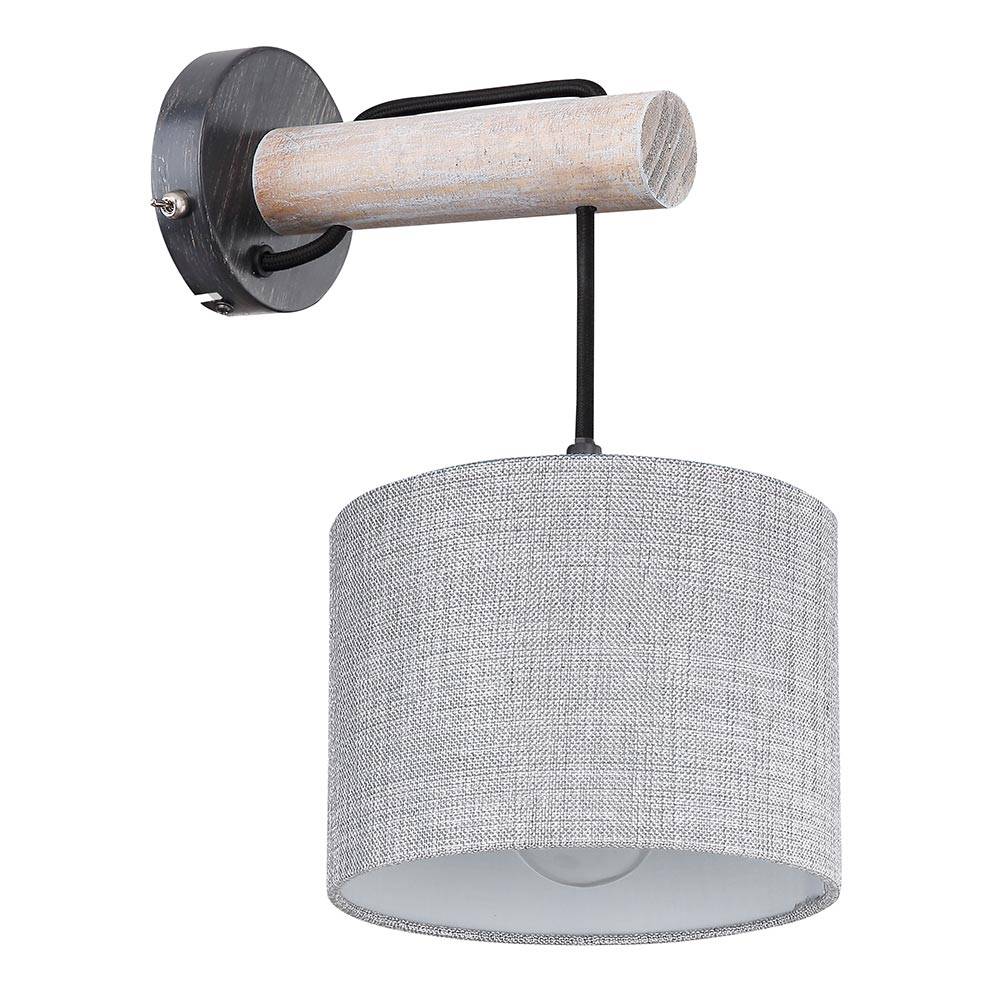 Wand Lampe Leuchte Beleuchtung Holz-Design Textil Wohn Ess Schlaf Zimmer Küche