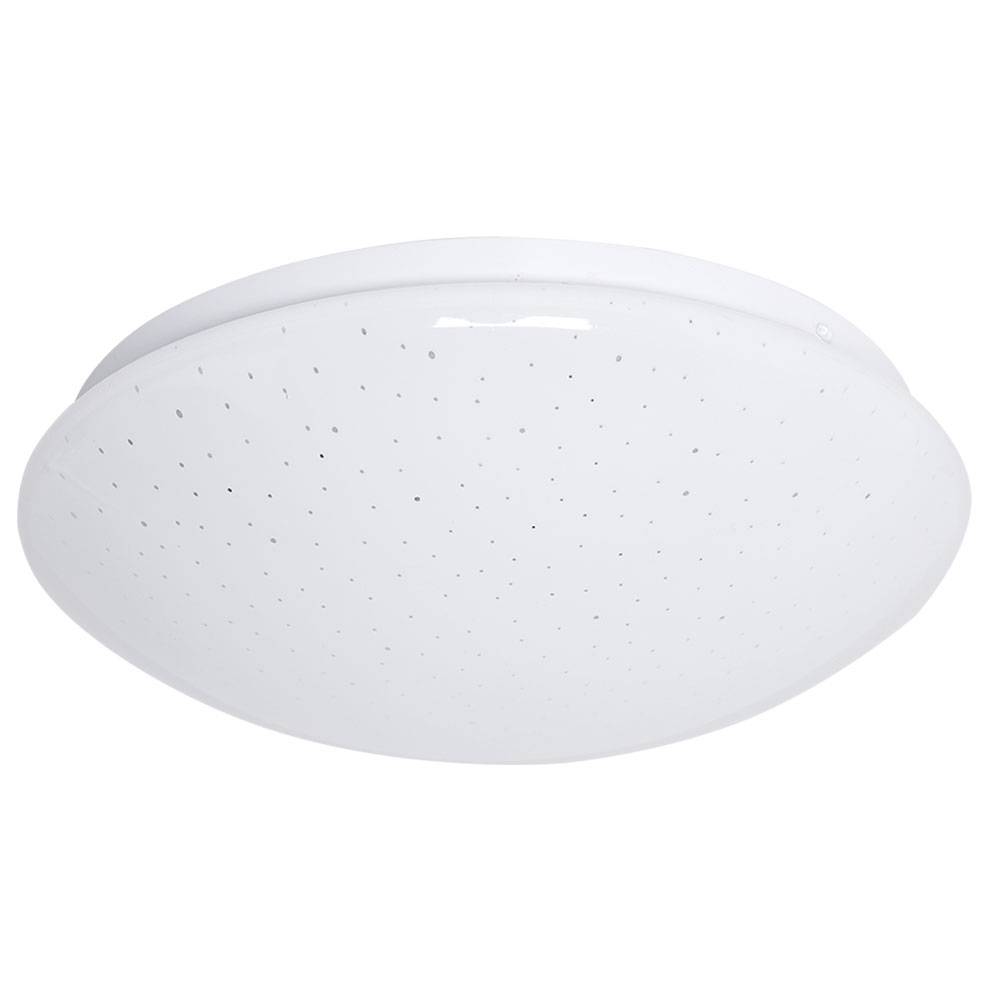 LED Deckenlampe Schlafzimmerleuchte 6500K Sternenhimmel Deckenlampe Tageslicht weiß, Sterneneffekt, 18W 1260lm 6500K, DxH 29x9,5 m