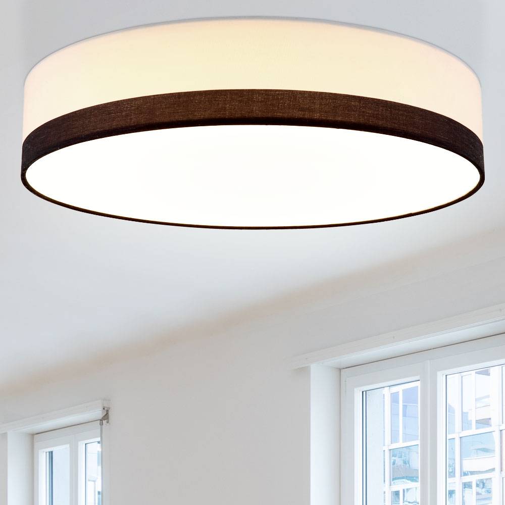 LED CCT Deckenleuchte Deckenlampe Wohnzimmer modern Schlafzimmerlampe, Lichtfarben verstellbar über Wandschalter, 40W 1375lm 3000-6000K, DxH 50x13