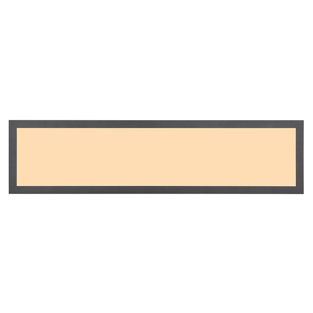 Deckenlampe Wohnzimmer Holz LED Deckenleuchte Holz Schlafzimmerlampe Decke LED, Holzoptik graphit, 1x LED 18W 1000Lm warmweiß, LxBxH 60x15x3 cm