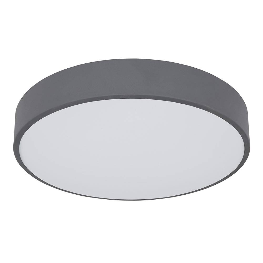 Deckenlampe Deckenleuchte LED Esszimmerleuchte graphit Fernbedienung mit Nachtlicht und Backlight, Metall Kunststoff, 1x LED 24 W 1280 lm, DxH