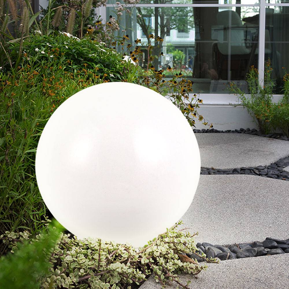 LED Solar Außenleuchte Außenbeleuchtung Beleuchtung Gartenleuchte Lampe Leuchte Kugelform 2er-Set