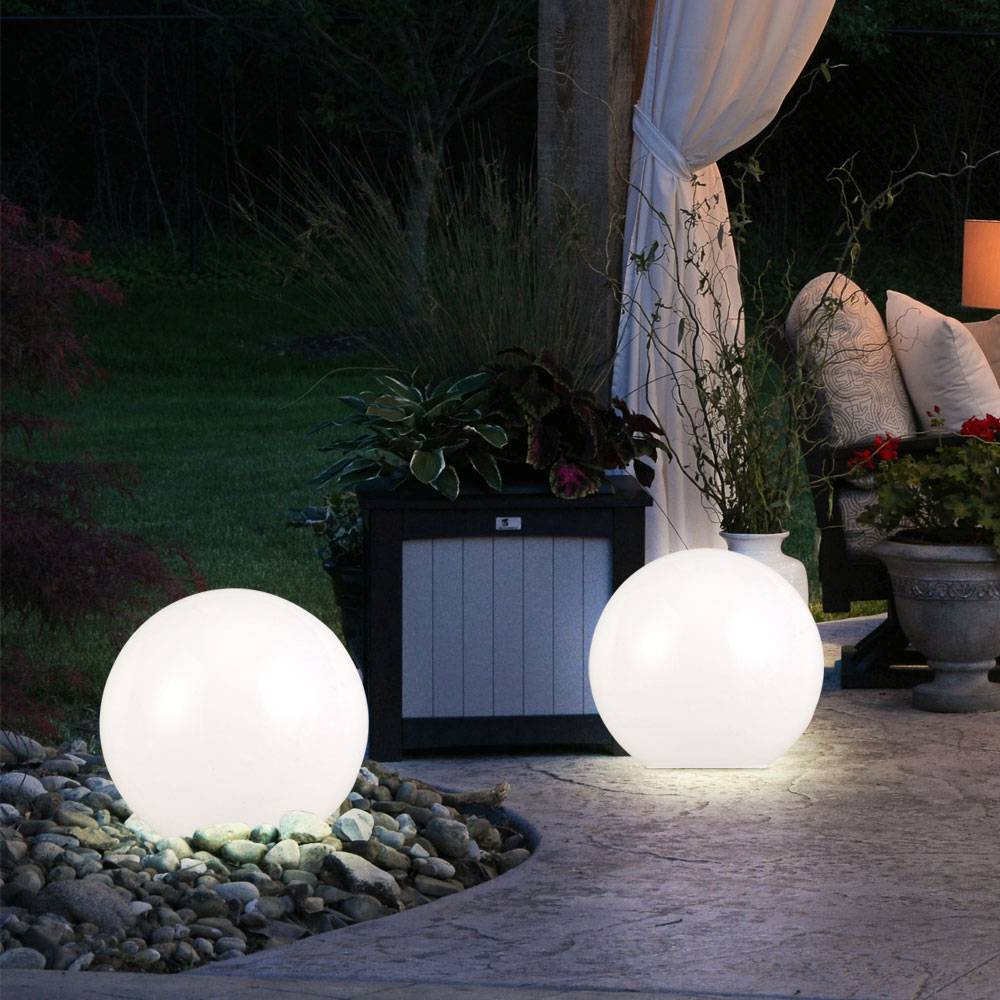 Solarleuchte Kugel Garten Kugelleuchte Solar LED Gartendeko Solarkugel für Außen 15 cm, mit Erdspieß und Balkonhalter, Leuchtdauer ca. 6-8 Stunden