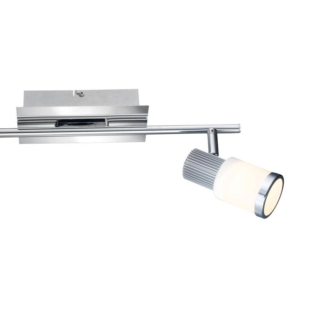 LED Decken Wand Spot Strahler Wohn Ess Schlaf Zimmer Lampe Chrom Nickel Glas Leuchte RIVIERA