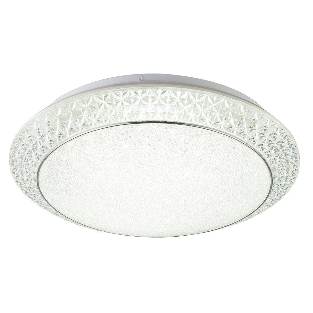 LED 40 W Decken Lampe Dielen Kristall Leuchte Dimmer CCT Steuerung FERNBEDIENUNG