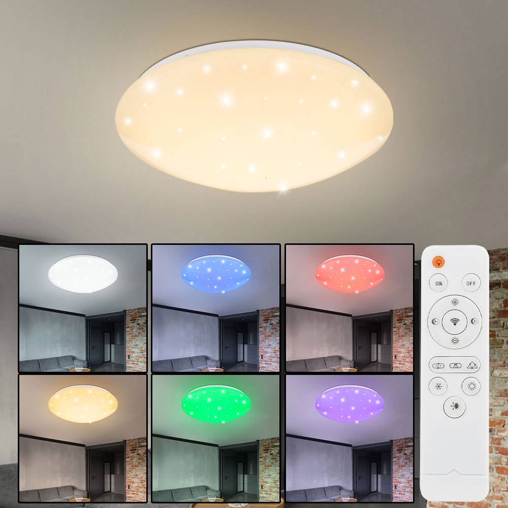 RGB LED Sternen Himmel Decken Leuchte CCT Fernbedienung Farbwechsel Lampe dimmbar