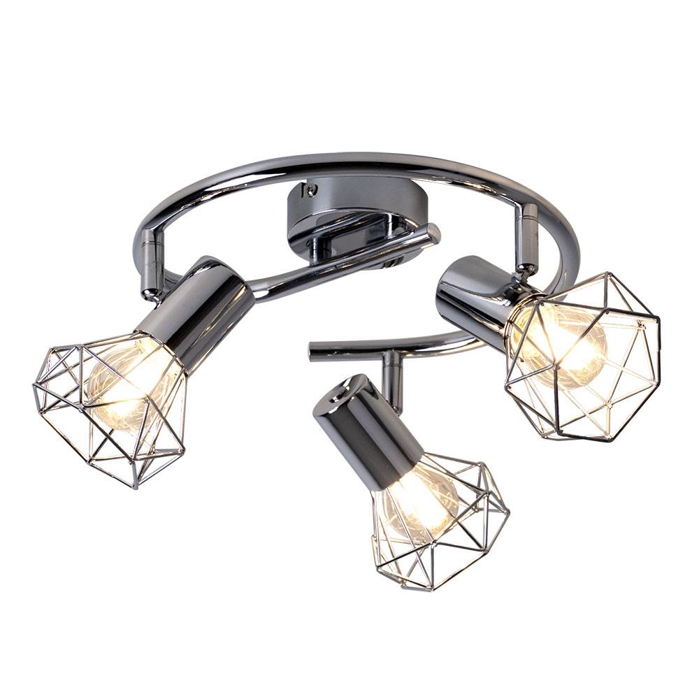 Design Decken Lampe Spot Strahler Rondell Wohn Zimmer Beleuchtung Käfig Leuchte