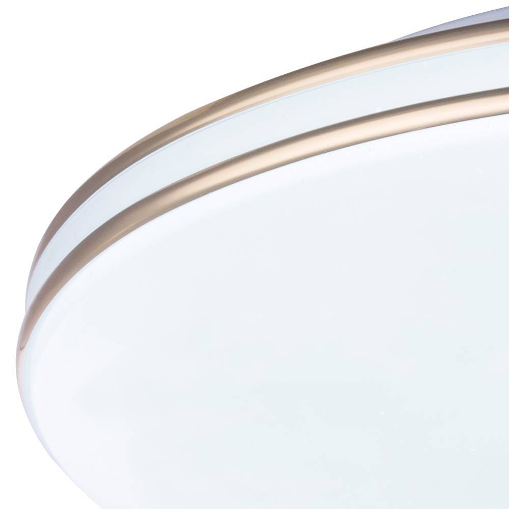 LED Design Decken Leuchte Wohn Schlaf Zimmer Beleuchtung Diele Lampe Chrom rund