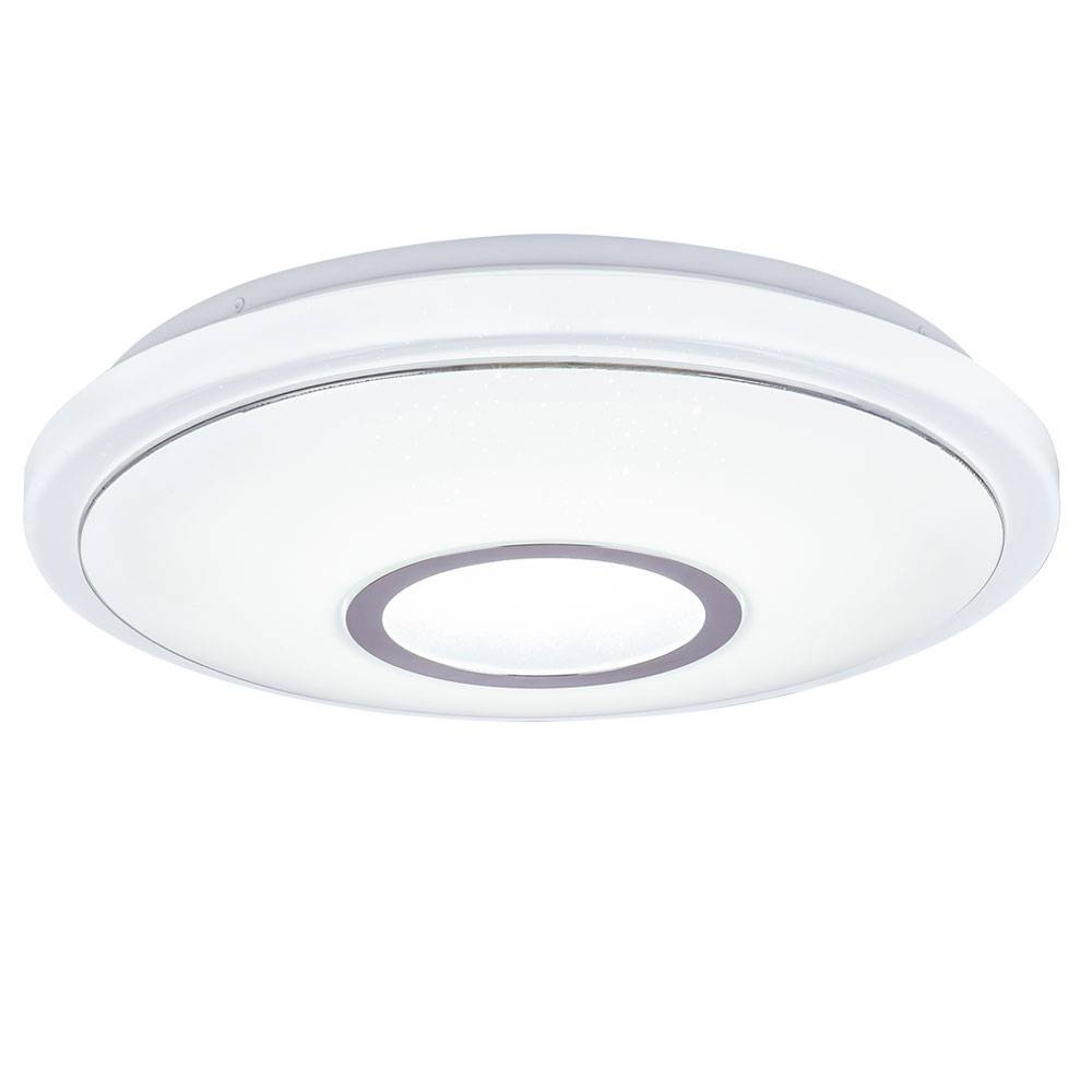 LED Decken Leuchte Sternen Effekt Ess Zimmer Lampe CCT Chrom Ring Strahler