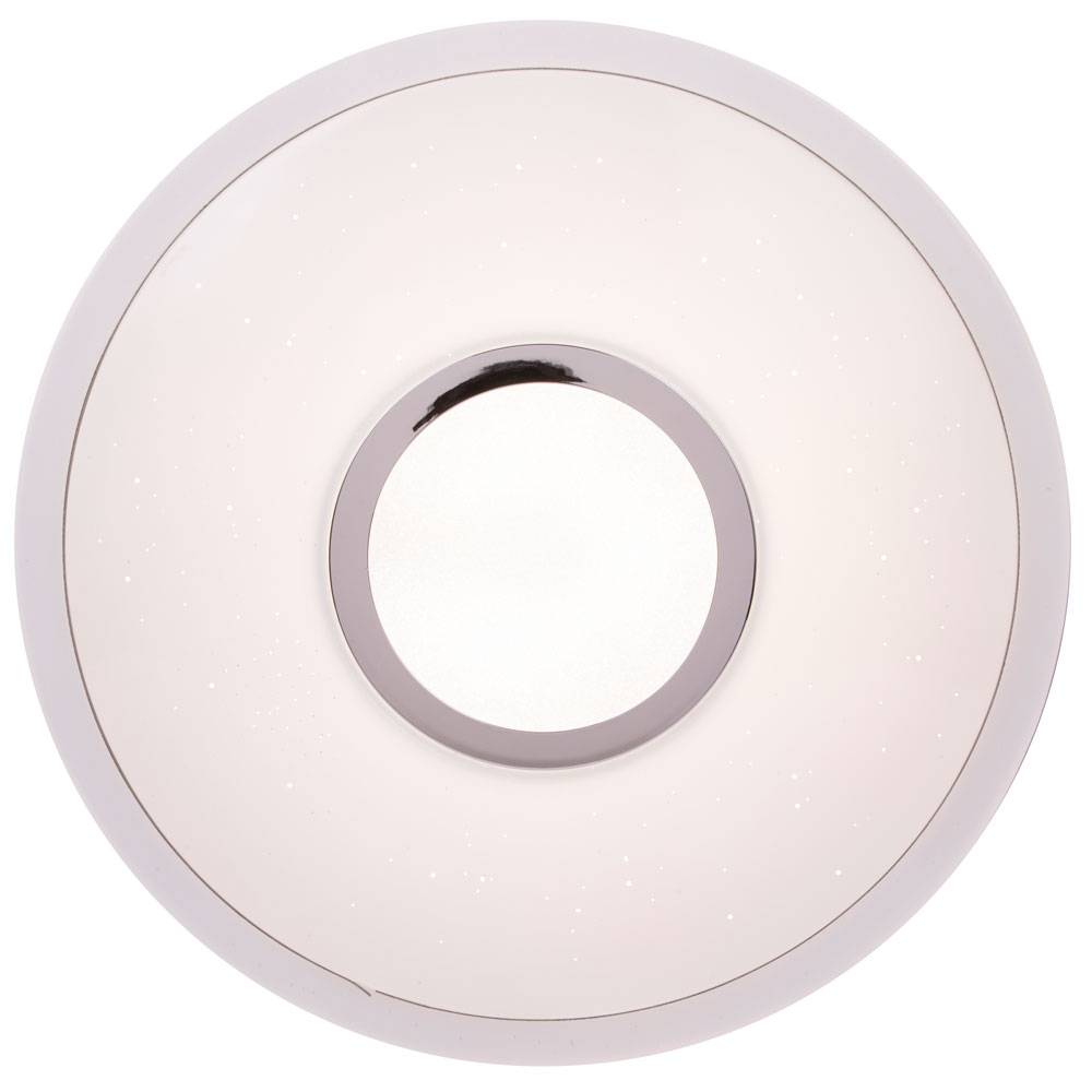 LED Decken Leuchte Sternen Effekt Ess Zimmer Lampe CCT Chrom Ring Strahler