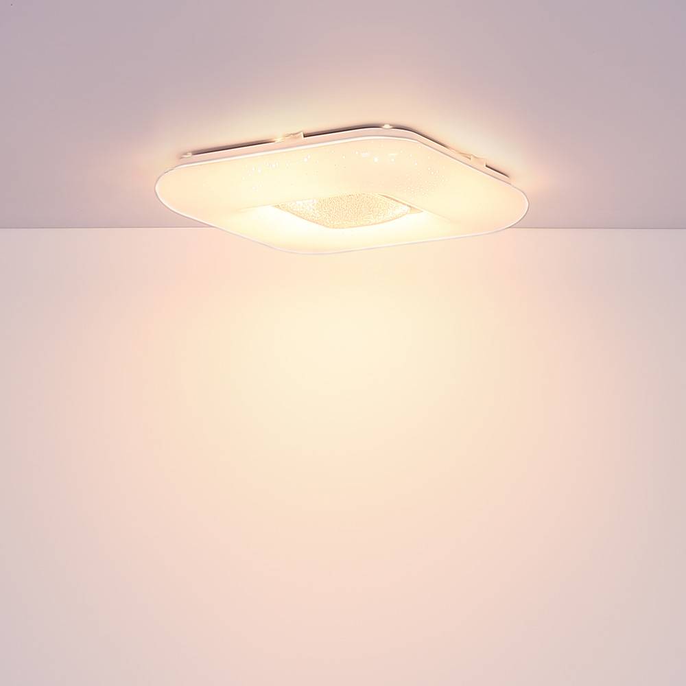 RGB LED Decken Leuchte Sternen Effekt FERNBEDIENUNG Kristall Lampe dimmbar