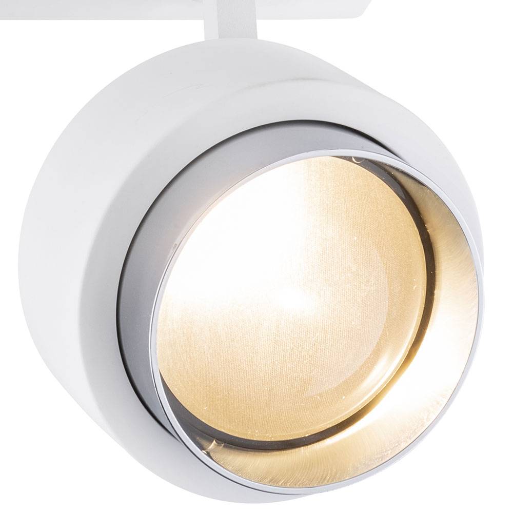 LED Design Decken Leuchte Spot verstellbar Wohn Ess Zimmer Gips Strahler Lampe weiß