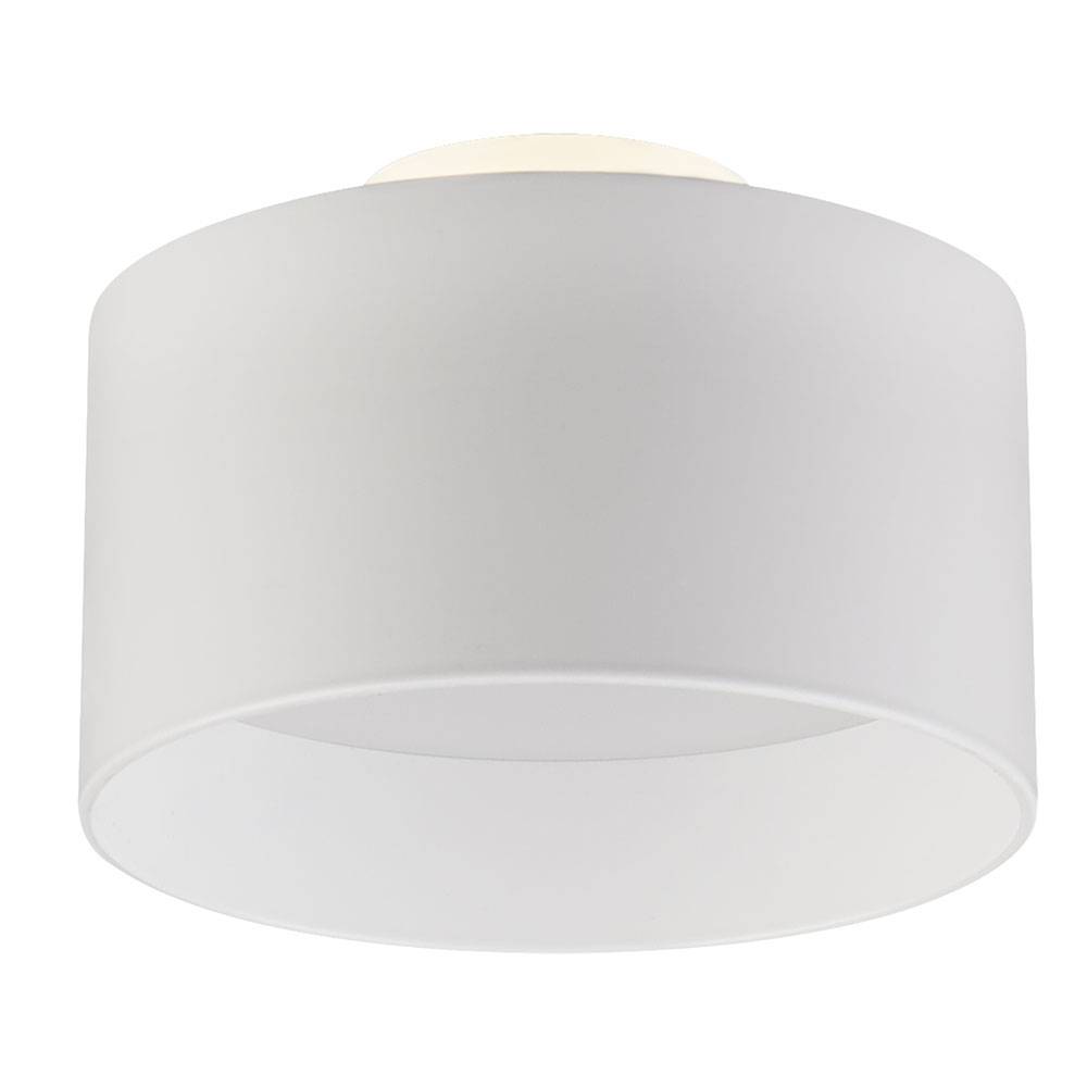 LED Deckenleuchte rund Deckenlampe Wohnzimmer weiß mit Backlight, 3 Stufen Schalter auf- und abwärts leuchtend, DxH 14x10,5 cm