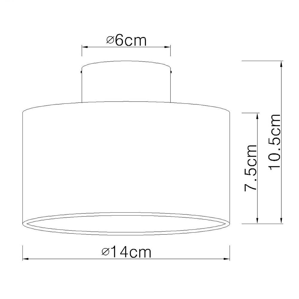 LED Deckenleuchte rund Deckenlampe Wohnzimmer weiß mit Backlight, 3 Stufen Schalter auf- und abwärts leuchtend, DxH 14x10,5 cm