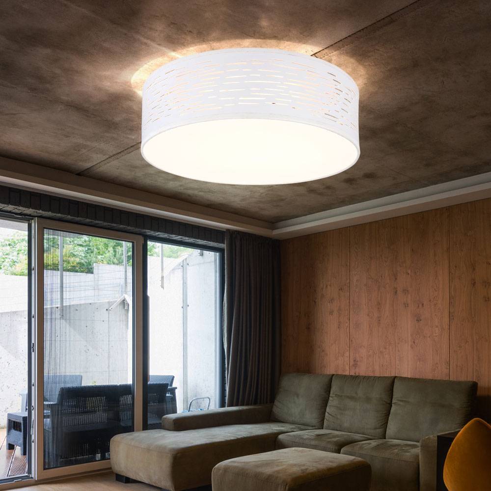 LED Deckenlampe Wohnzimmerleuchte Deckenleuchte Küchenlampe, Metall Kunststoff weiß, 3-Stufen-Schalter CCT, 20W 1180lm 3000K 4000K 6000K, D 38 cm