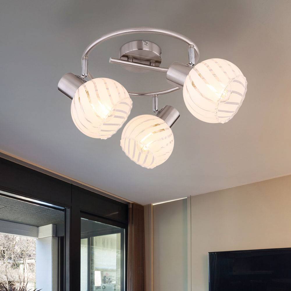 Decken Lampe Leuchte Rondell Beleuchtung Strahler beweglich Wohn Schlaf Zimmer