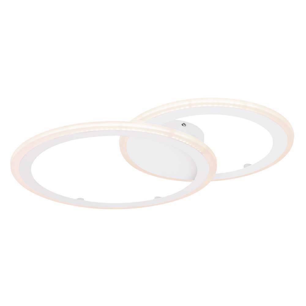 LED Decken Leuchte dimmbar Ring Design Wohn Zimmer Beleuchtung Tageslicht Lampe Fernbedienung weiß