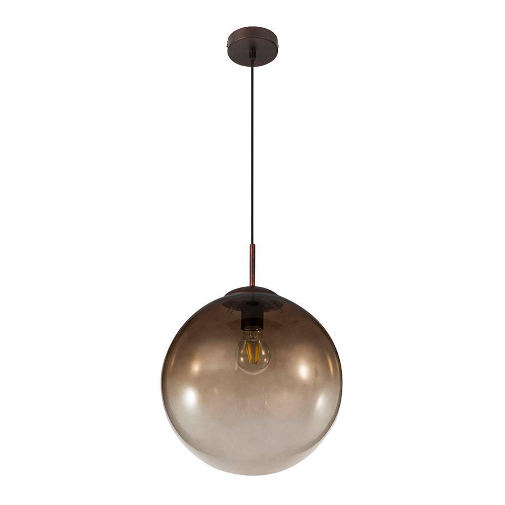 Pendel Lampe Hänge Decken Leuchte Schlaf Gäste Zimmer Kugel Glas Strahler