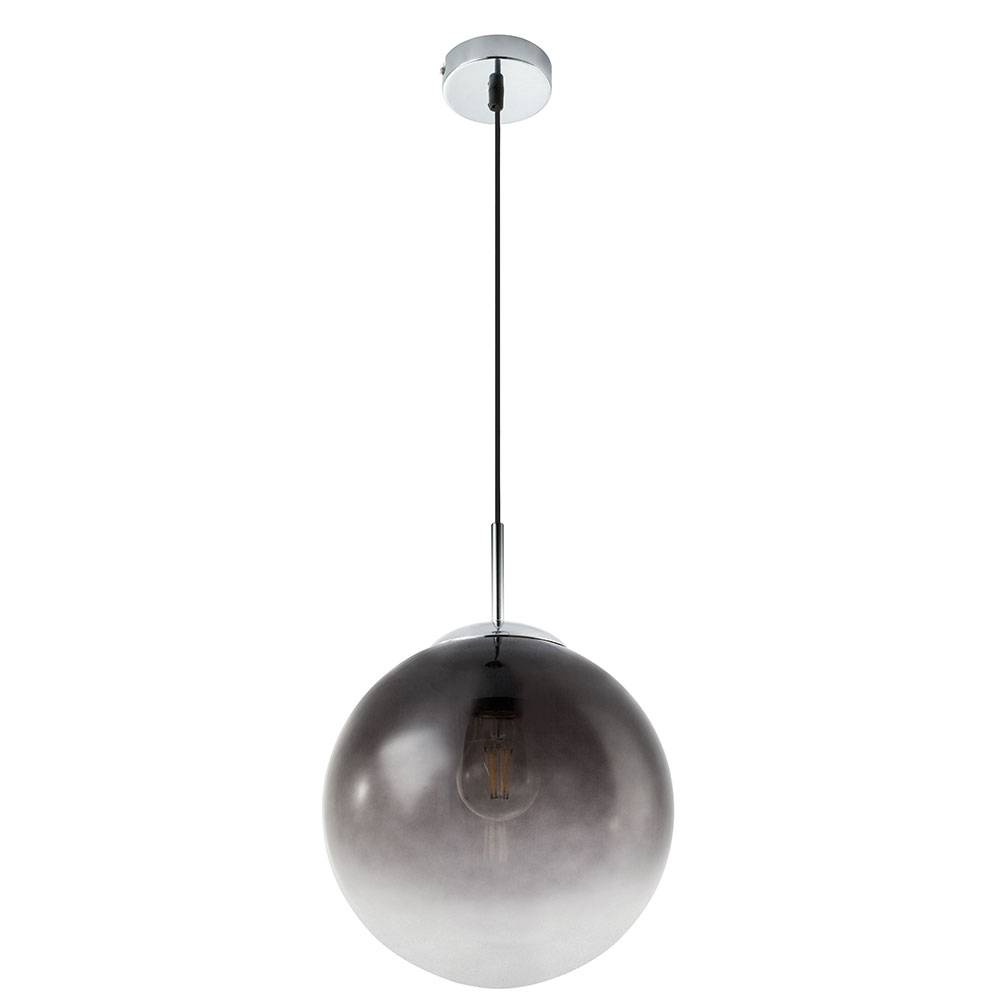 Pendel Decken Leuchte Schlaf Gäste Zimmer Glas Kugel Hänge Lampe Rauch