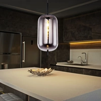 RETRO Hänge Leuchte Schlaf Gäste Zimmer Strahler Glas rauch Decken Pendel Lampe RETRO Hänge Leuchte Schlaf Gäste Zimmer Strahler Glas rauch Decken Pendel Lampe