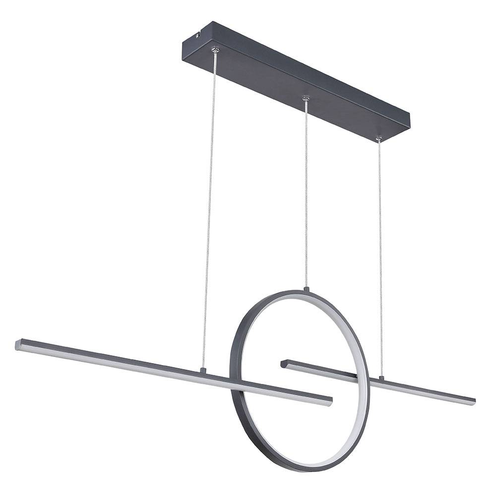 LED Hänge Leuchte Tageslicht Lampe Fernbedienung Ess Zimmer Beleuchtung dimmbar graphit 67121-50W