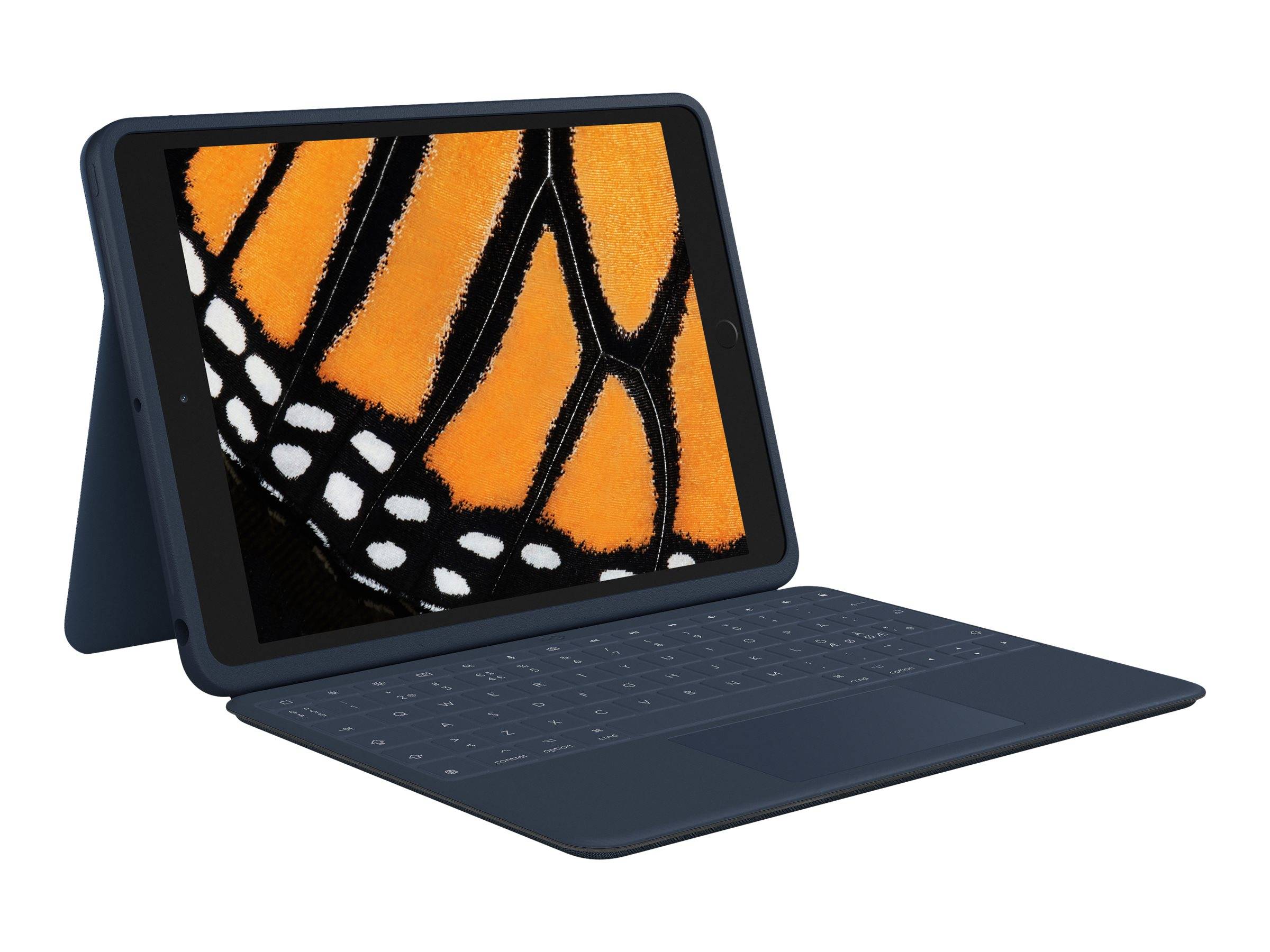 Logitech Rugged Combo 3 Touch for Education - Tastatur und Foliohülle - mit Trackpad - Apple Smart connector - QWERTY - Pan-Nordic - für Bildungsein