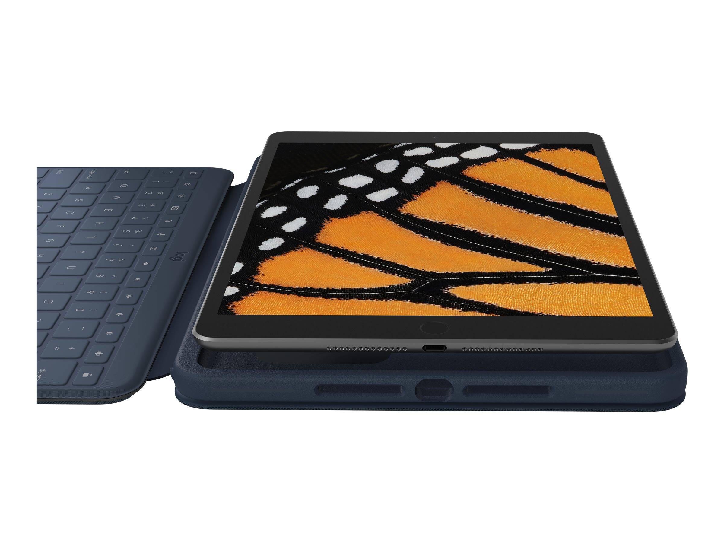Logitech Rugged Combo 3 Touch for Education - Tastatur und Foliohülle - mit Trackpad - Apple Smart connector - QWERTY - Pan-Nordic - für Bildungsein