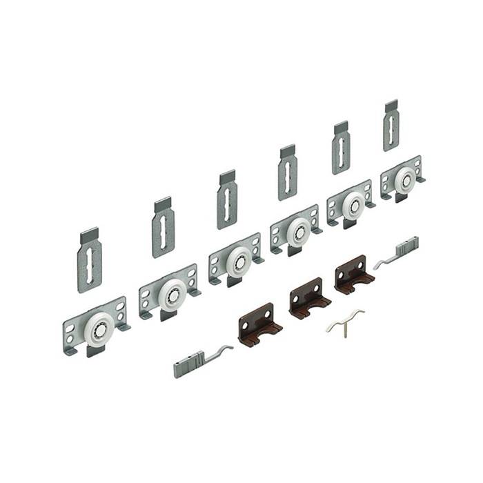 Schiebetürbeschlag Set SlideLine 56 3 Komplett Set 40kg HETTICH