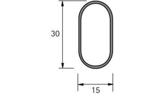 Ovalschrankrohr STA verchr.2000mm HETTICH