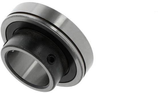 Nahaufnahme einer metallischen mechanischen Lager- oder Kupplungskomponente mit einer zentralen Gewindebohrung, dargestellt auf weißem Hintergrund.