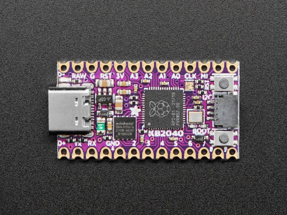 Adafruit KB2040 with RP2040 Arduino Pro Micro-Shaped Board Qwiic / STEMMA QT I2C