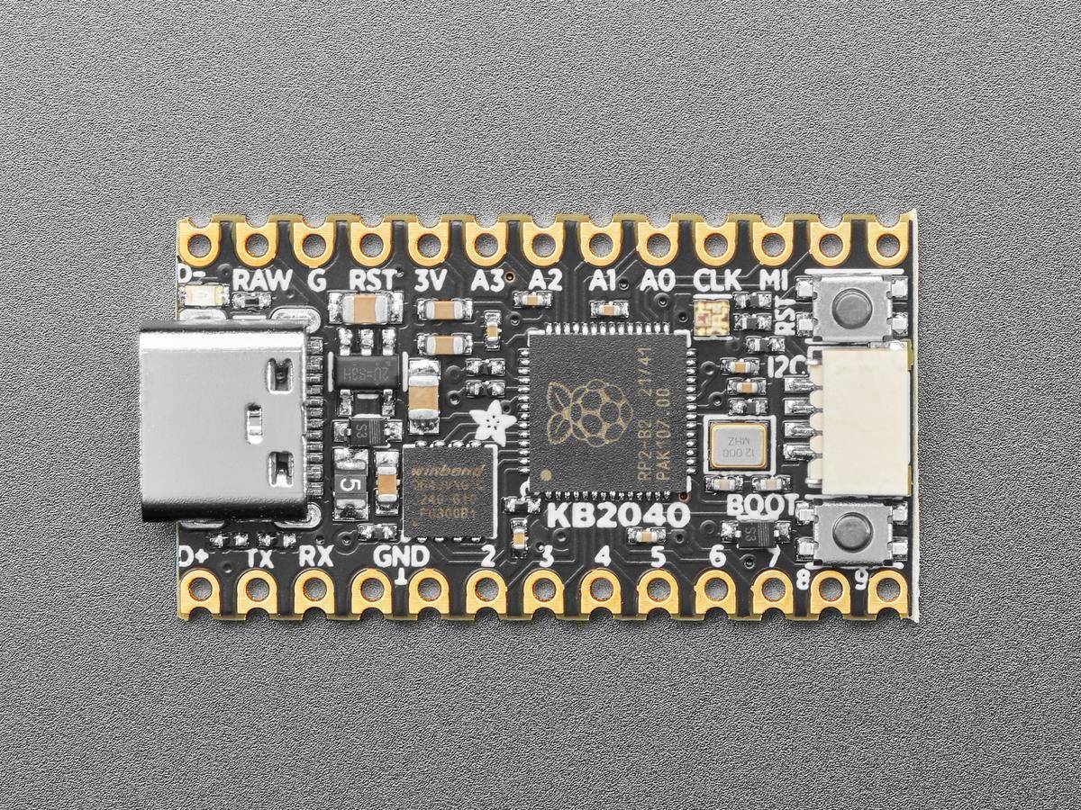 Adafruit KB2040 with RP2040 Arduino Pro Micro-Shaped Board Qwiic / STEMMA QT I2C