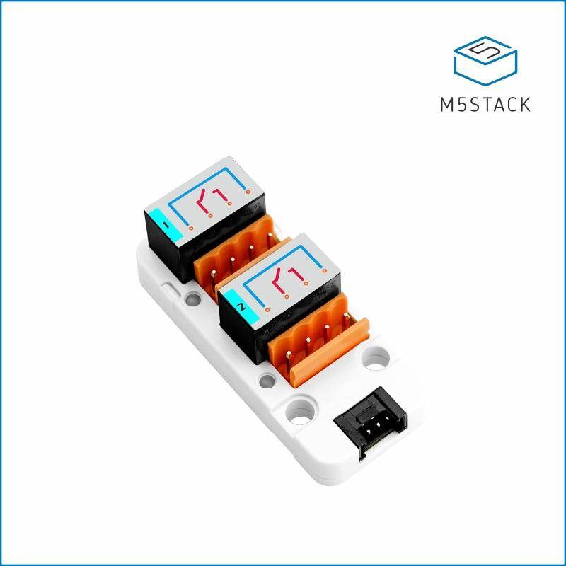 M5Stack 2-Channel SPST Relay Unit High-Current Relay 8A 250VAC 28VDC