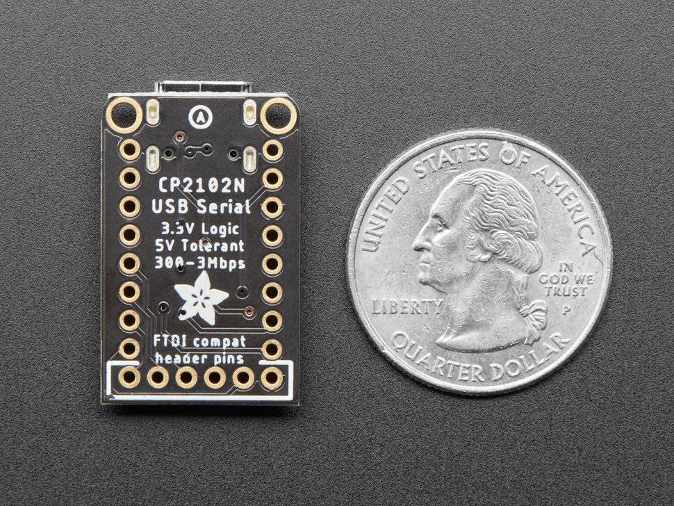 Adafruit CP2102N Friend USB-C to Serial Converter Datarate 3Mbps USB-C
