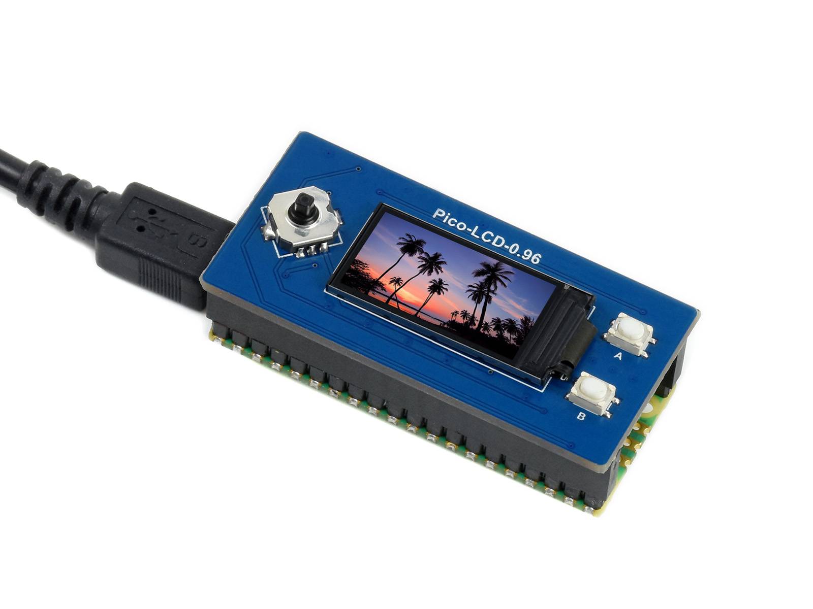 WaveShare 0.96inch LCD Display Module for Raspberry Pi Pico, 65K Colors, 160×80, SPI