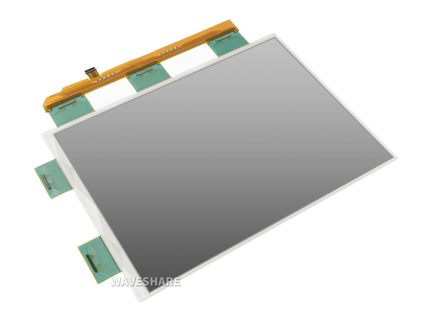 WaveShare 13.3inch e-Paper e-Ink Raw Display, 1600×1200, Black / White, 16 Grey Scales, Parallel Port, Without PCB