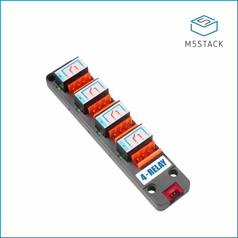 M5Stack 4-Relay Unit 4-Way Relay Module I2C Protocol 250VAC 28VDC