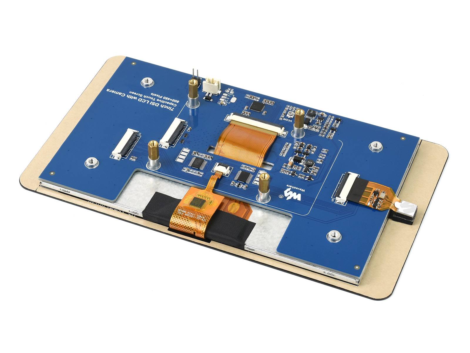 WaveShare 7inch Capacitive Touch Display for Raspberry Pi with 5MP Front Camera 800×480 DSI