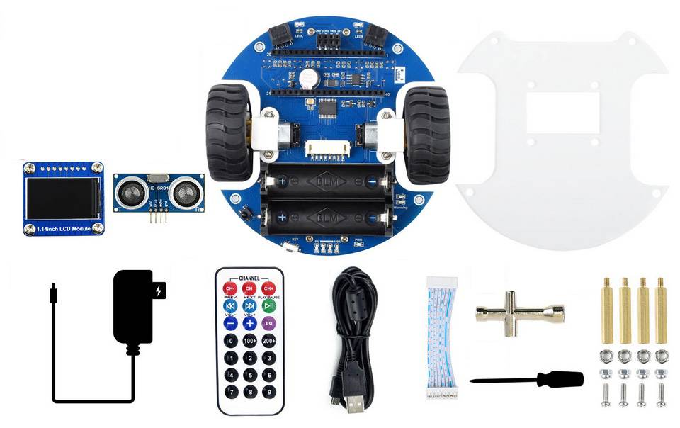 WaveShare PicoGo Mobile Robot without Raspberry Pi Pico Remote Control