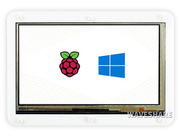 WaveShare 7inch Capacitive Touch Screen LCD (C) with Bicolor Case, 1024×600, HDMI, IPS, Low Power