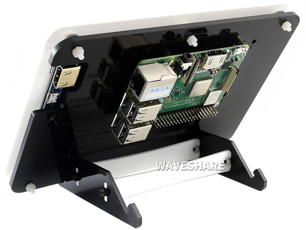 WaveShare 7inch Capacitive Touch Screen LCD (C) with Bicolor Case, 1024×600, HDMI, IPS, Low Power