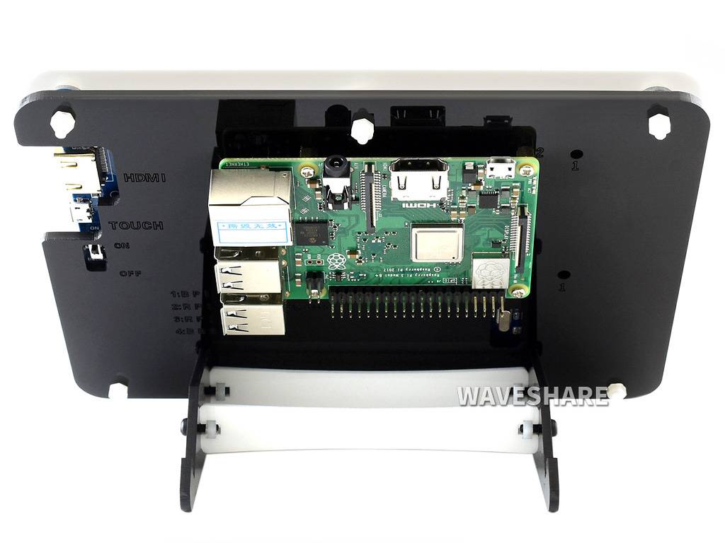 WaveShare 7inch Capacitive Touch Screen LCD (C) with Bicolor Case, 1024×600, HDMI, IPS, Low Power