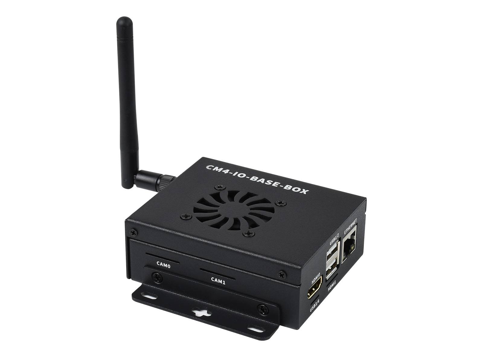 WaveShare Mini-Computer Lite Version for Raspberry Pi Compute Module 4 (NOT Included) Metal Case with Cooling Fan