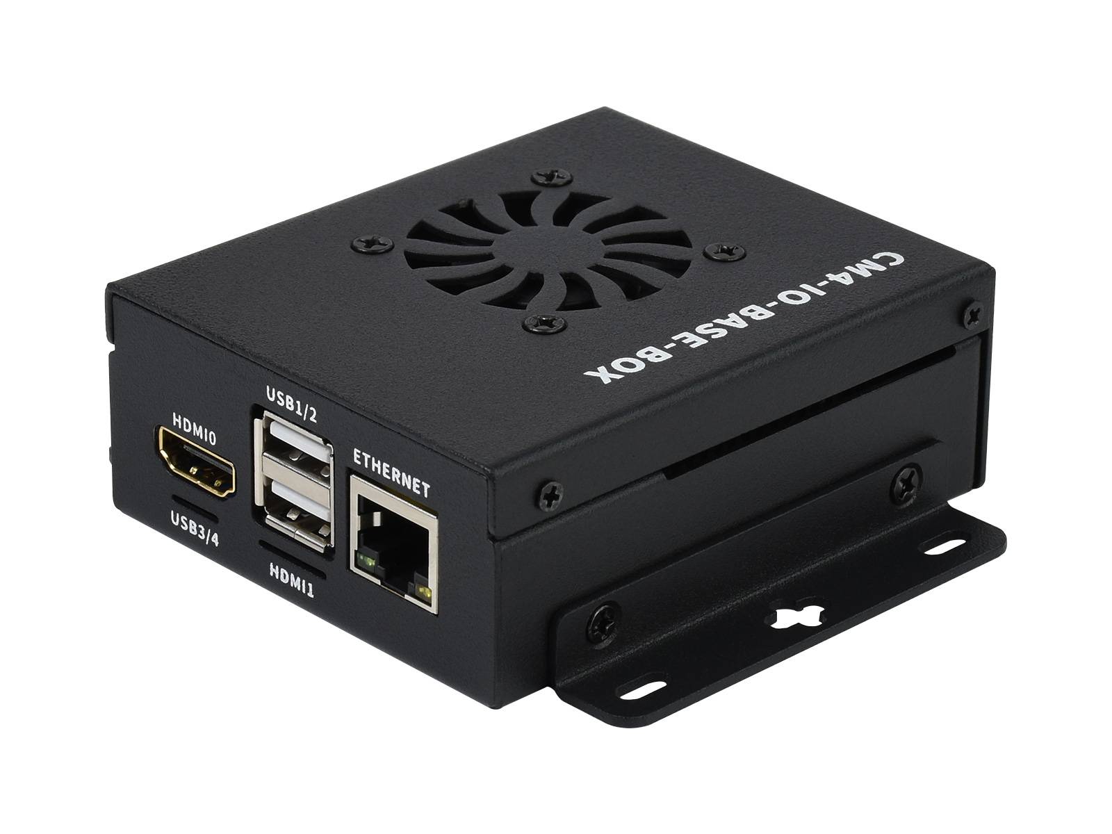 WaveShare Mini-Computer Full Version for Raspberry Pi Compute Module 4 (NOT Included) Metal Case with Cooling Fan