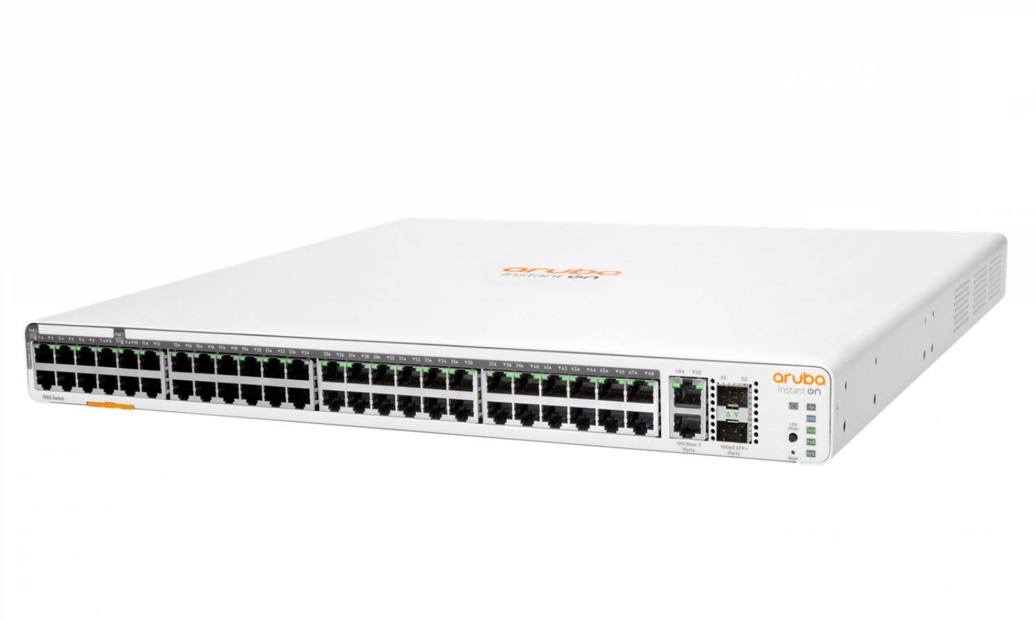 HPE Networking Instant On 1960 48G 40p Class4 8p Class6 PoE 2XGT 2SFP+ 600W Switch - Switch - managed - 48 x 10/100/1000