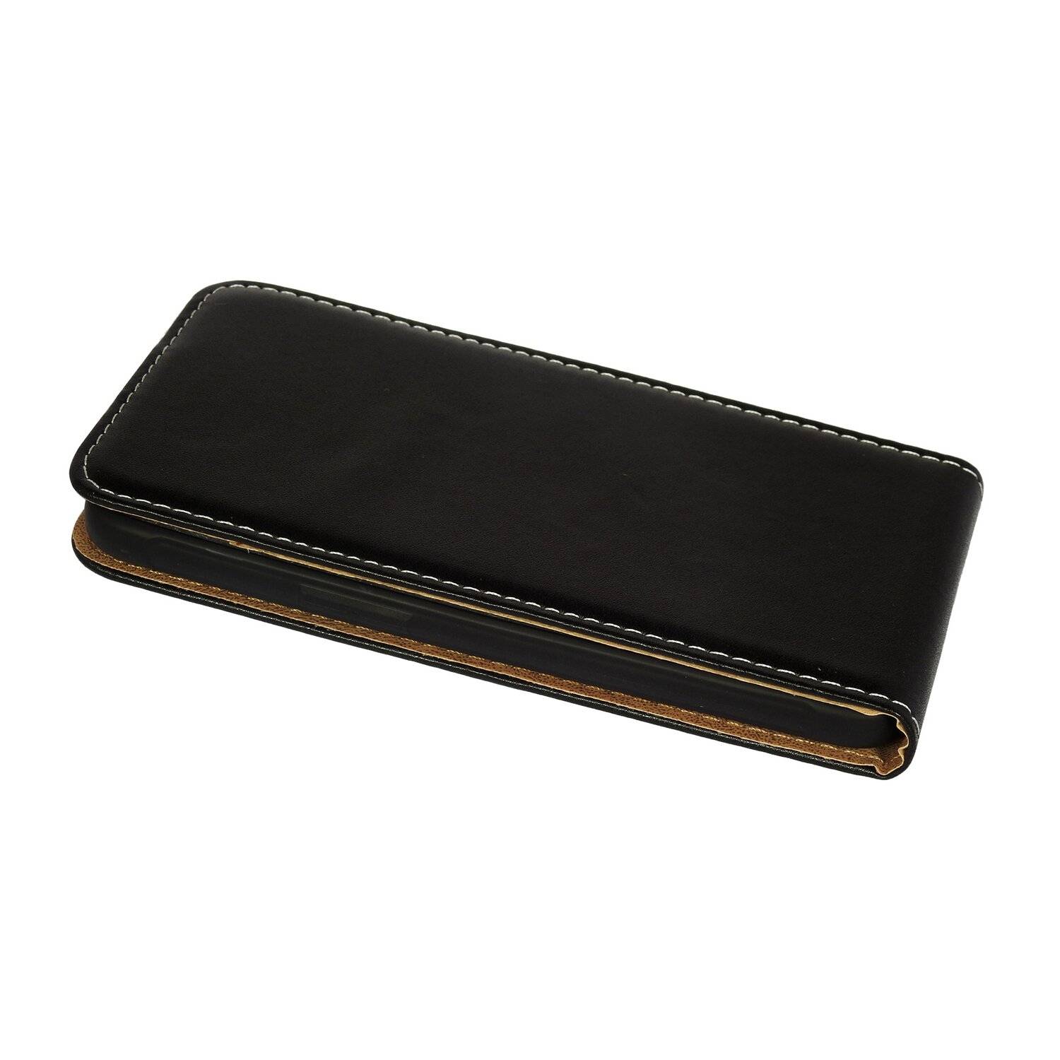 Handytasche Klapptasche Hülle Flip Style kompatibel mit SAMSUNG GALAXY XCOVER 5 EE (Enterprise Edition) Schwarz