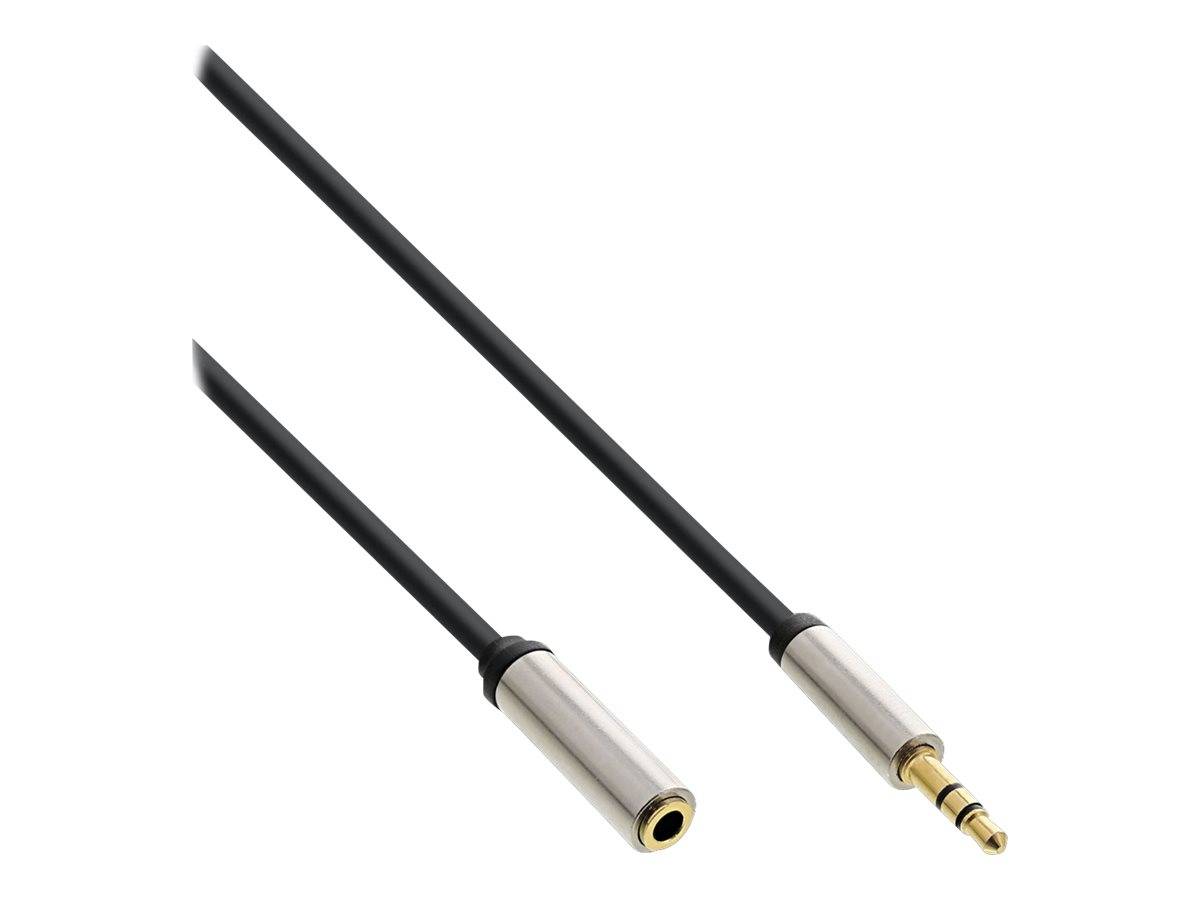 INLINE - Slim Audio Kabel Klinke 3,5mm ST/BU - Stereo - 2m