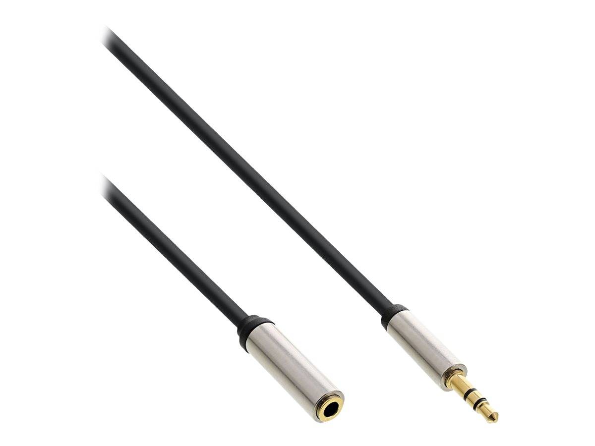 INLINE - Slim Audio Kabel Klinke 3,5mm ST/BU - Stereo - 5m