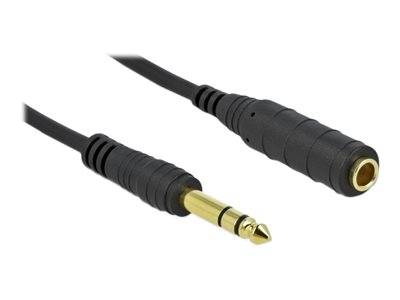 Delock - Audioverlängerungskabel - Stereo-Stecker weiblich bis Stereo-Stecker männlich
