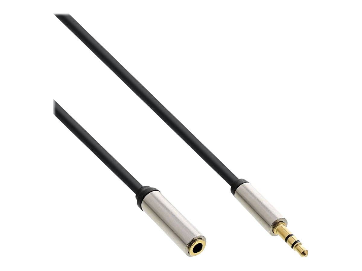 INLINE - Slim Audio Kabel Klinke 3,5mm ST/BU - Stereo - 10m